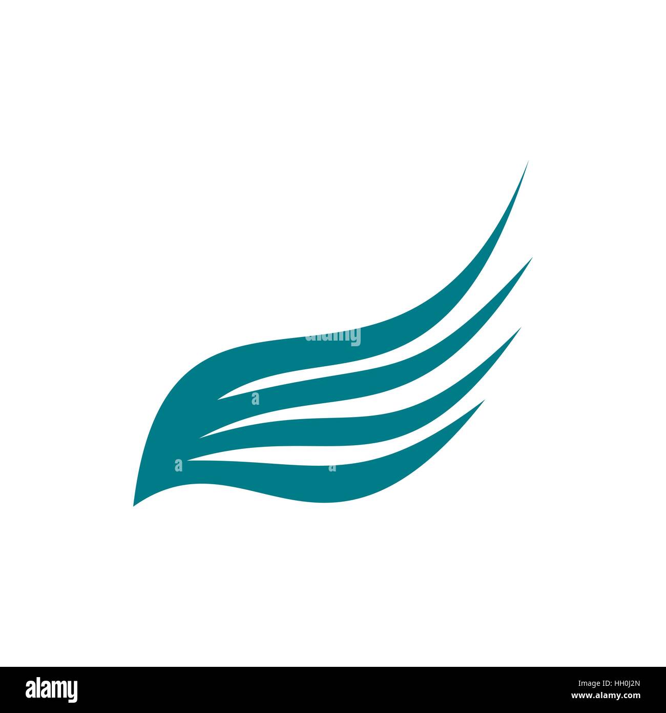 Birds wing with feathers icon, flat style Stock Vector Image & Art - Alamy