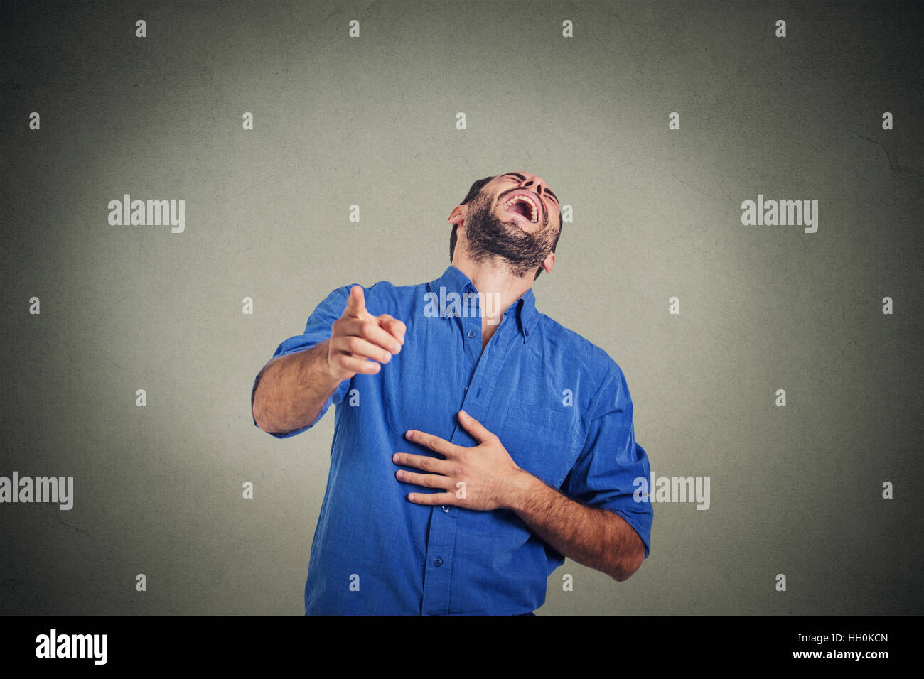 Laughing young man Stock Photo