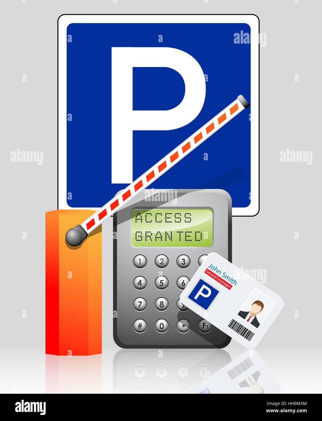 Parking payment station - access control concept Stock Vector Image ...