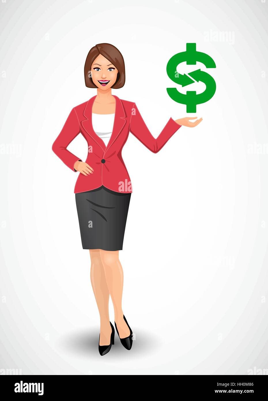 Businesswomen - woman as manager Stock Vector