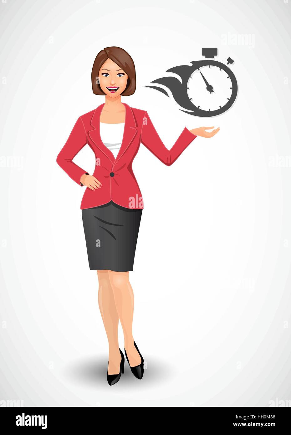 Businesswomen - woman as manager Stock Vector