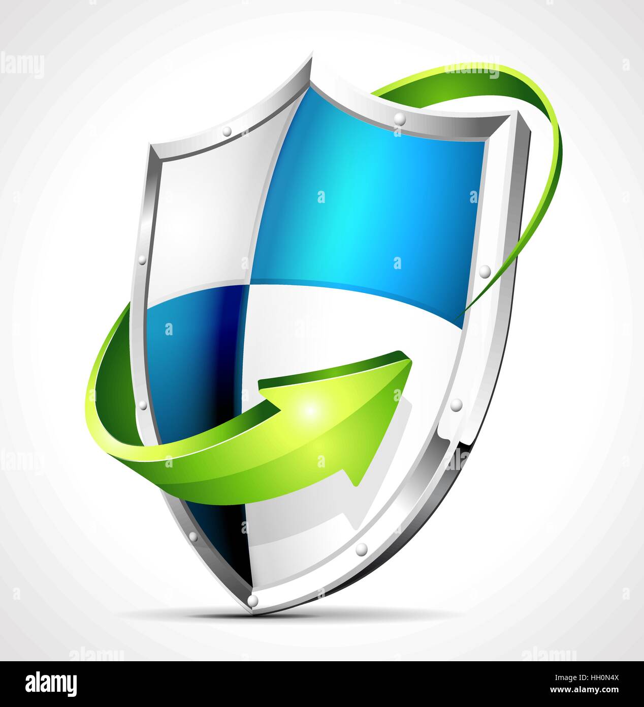 Protection shield - security concept Stock Vector