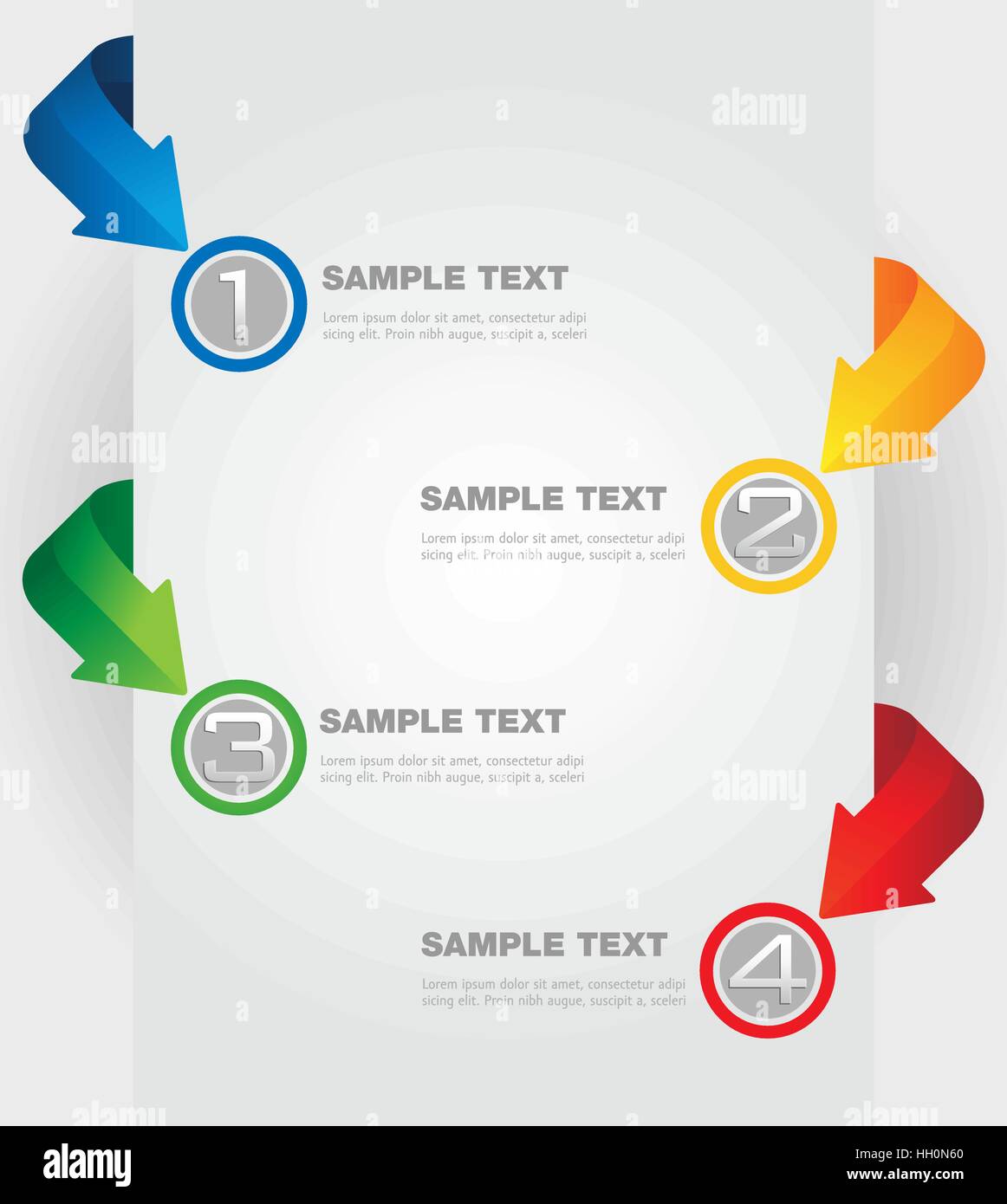 Success steps as arrow concept infographics Stock Vector
