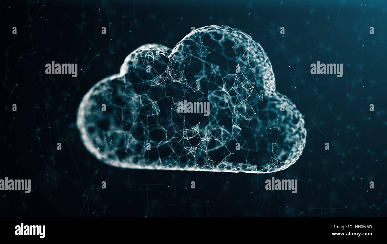 cloud computing from the chaotically slow moving connected points
