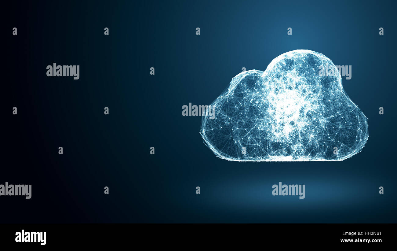 cloud computing from the chaotically slow moving connected points