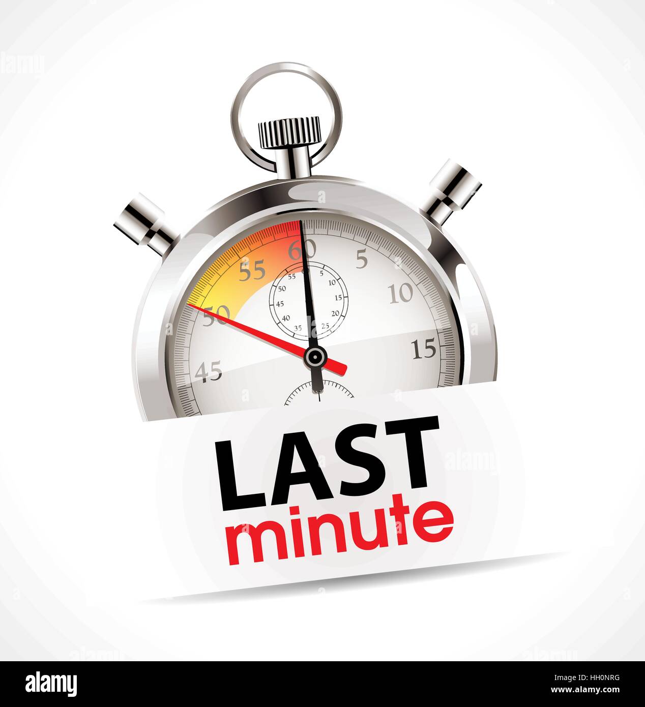 Stopwatch - last minute concept Stock Vector Image & Art - Alamy