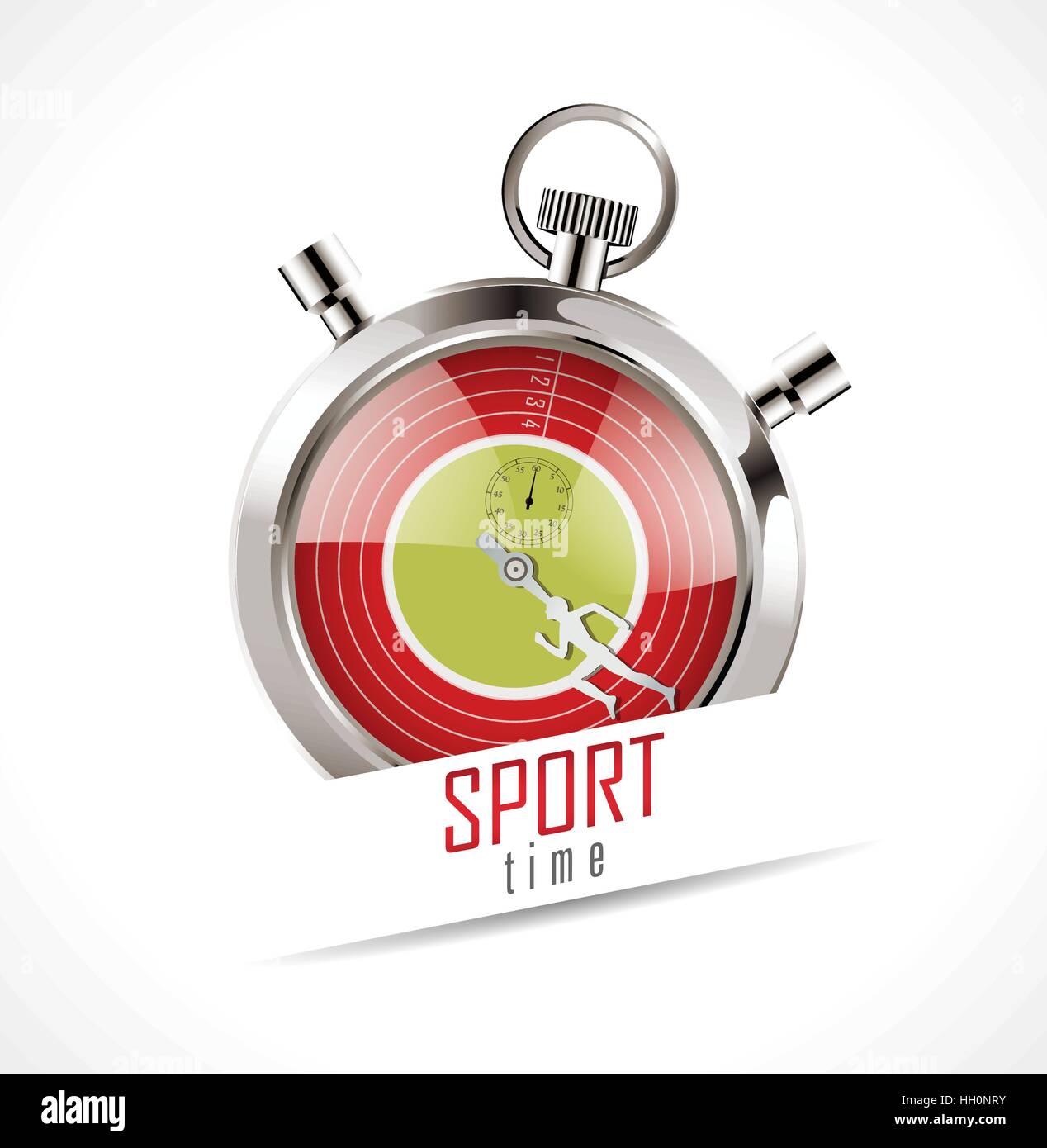 Stopwatch - Sport time Stock Vector