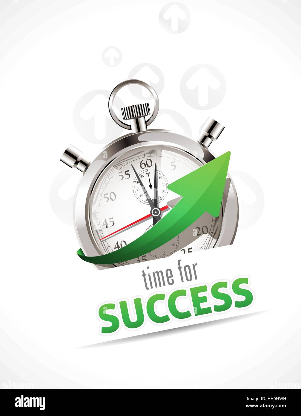 Time for success Stock Vector