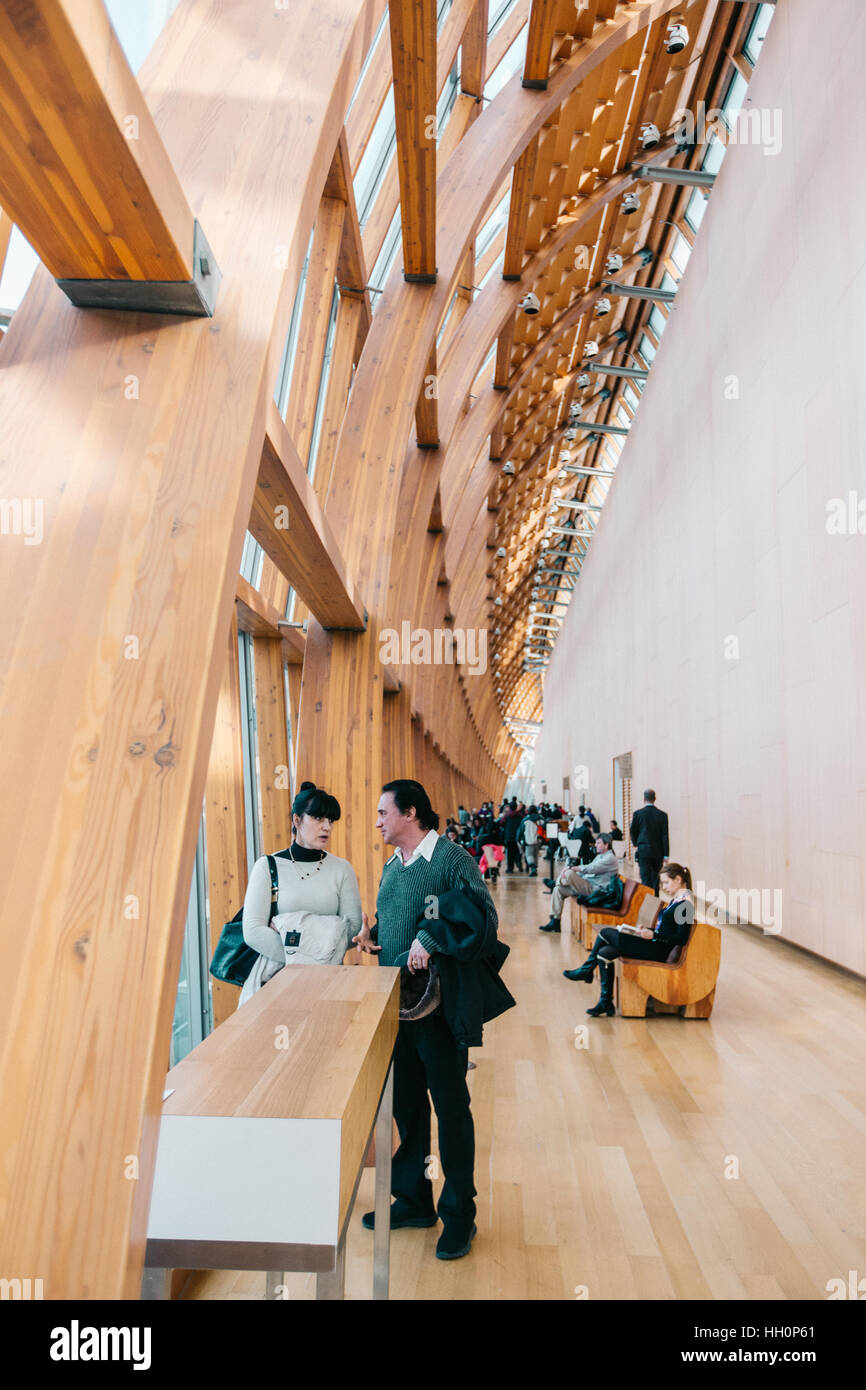 art gallery of ontario architecture interior Franke Gehry design Stock Photo
