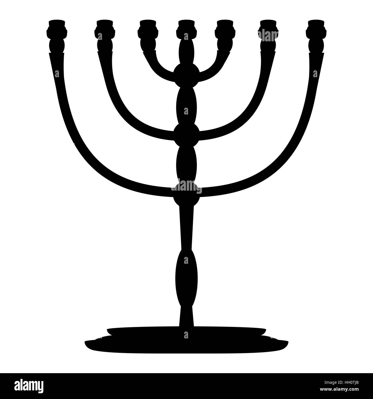 Menorah, Vector illustration. Religion icon Stock Vector Image & Art ...