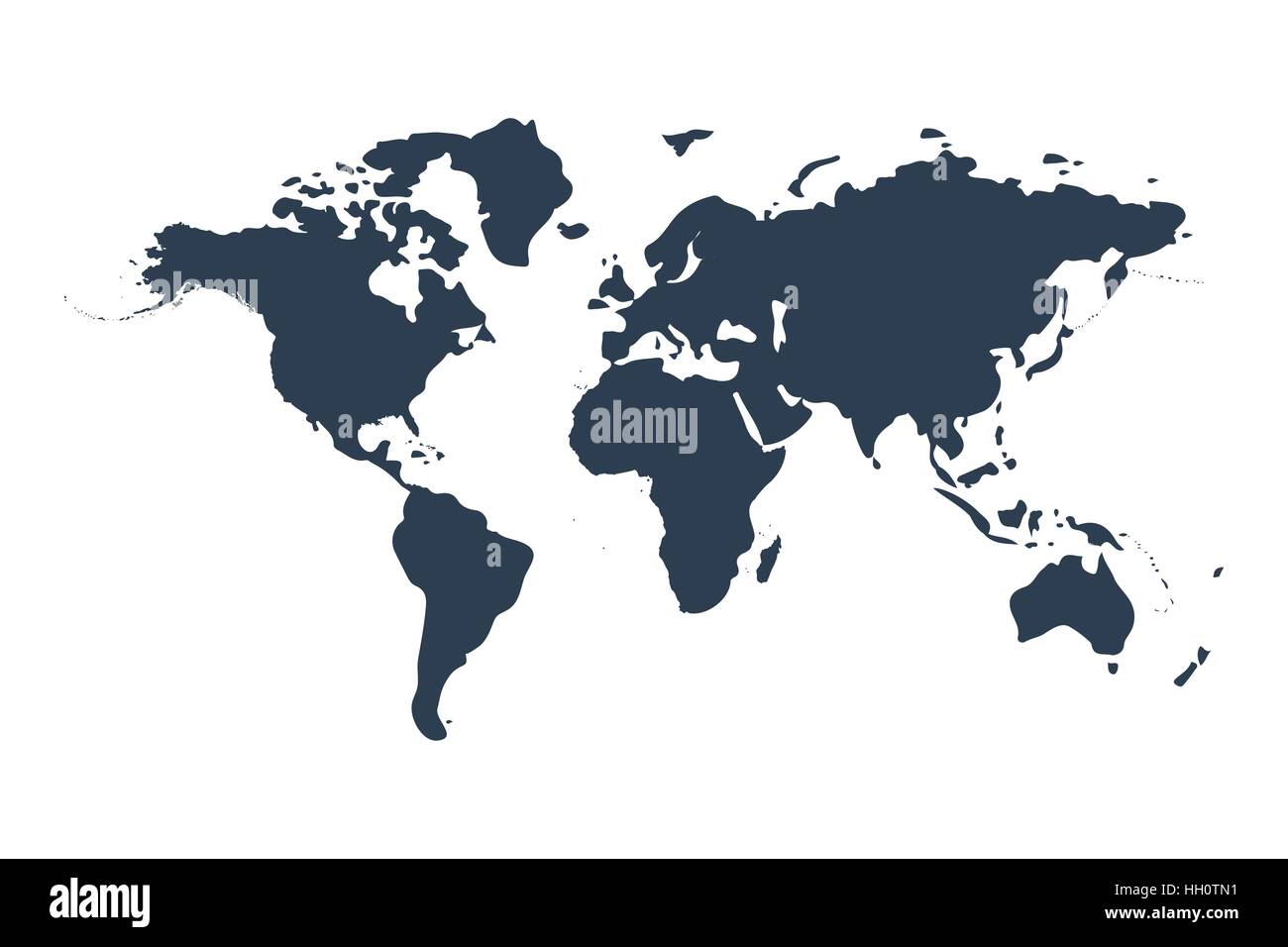 world map isolated on white background Stock Vector Image & Art - Alamy