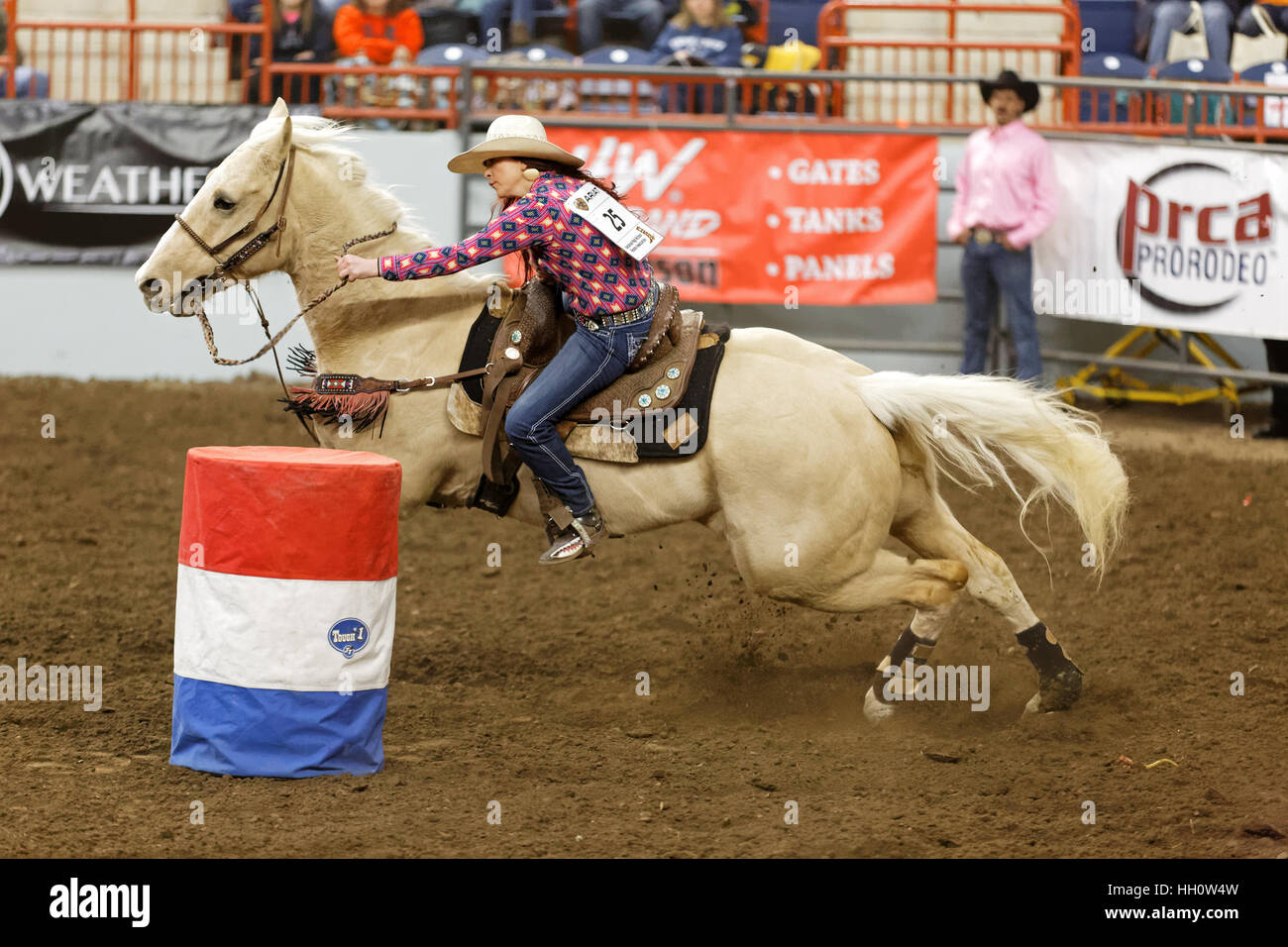Rodeo barrel race girl hi-res stock photography and images - Alamy