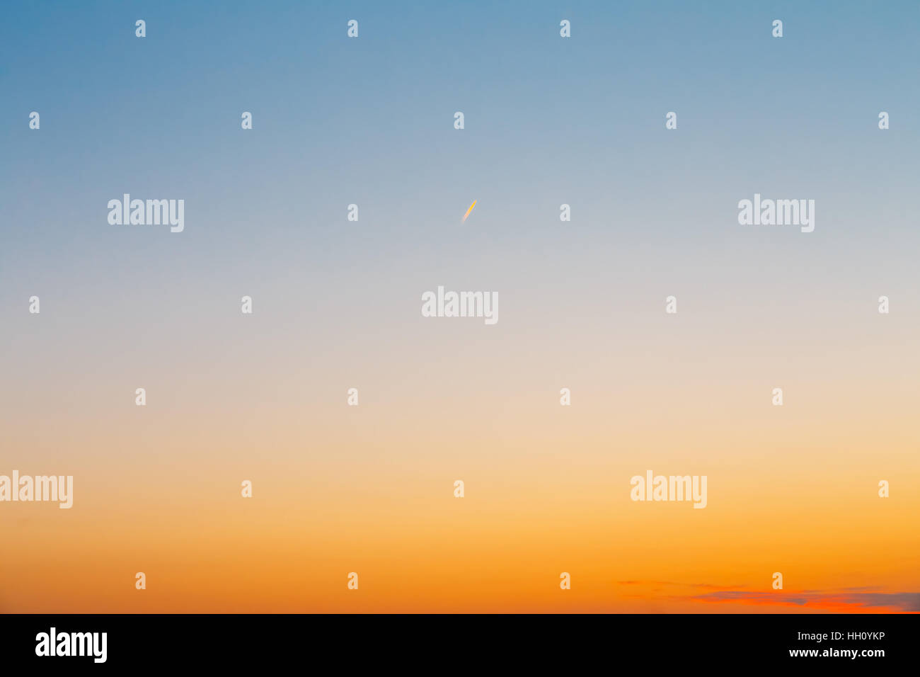 clear sunset sky