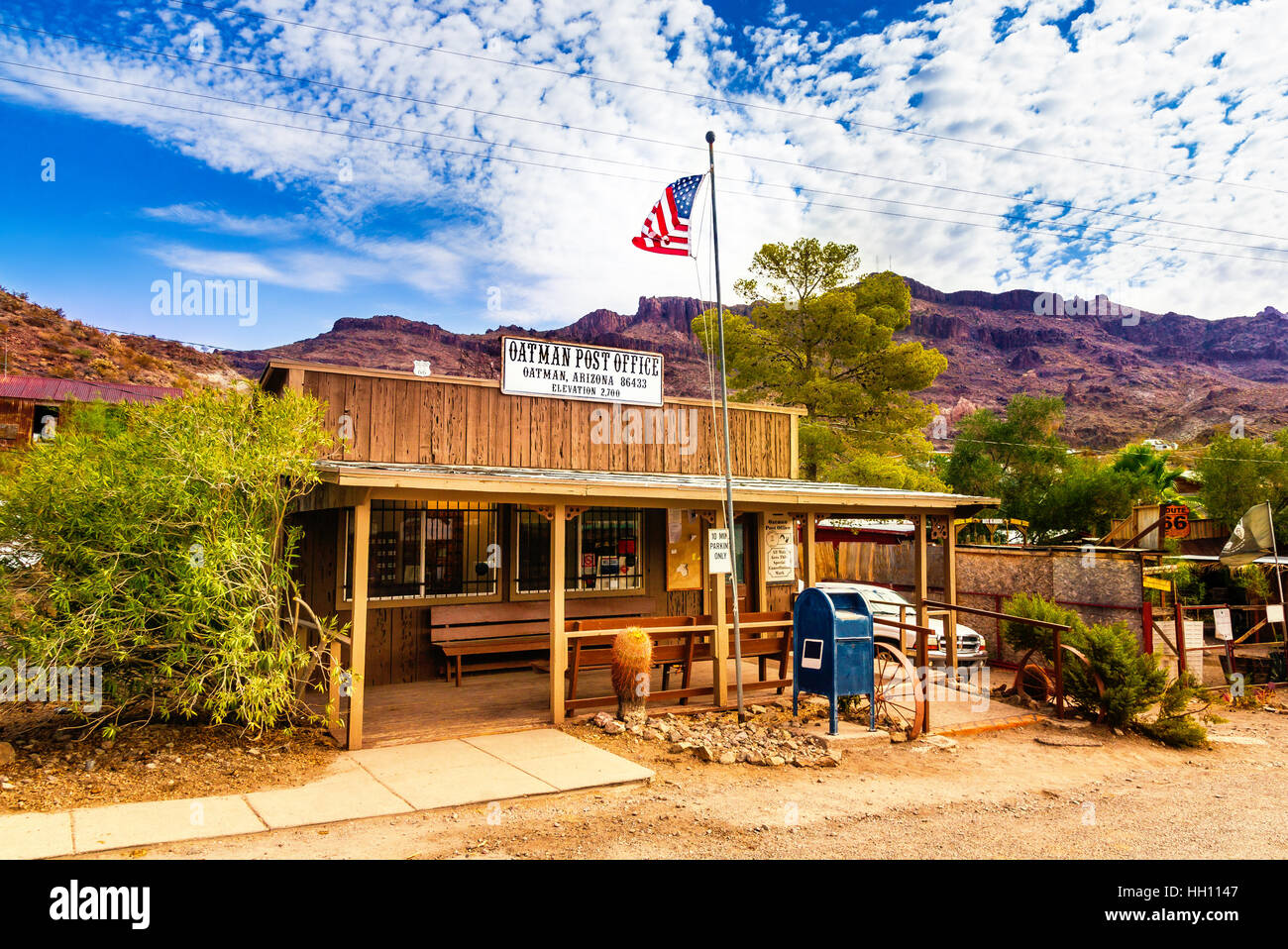Oatman Historic US Post Office in Oatman, Arizona, United States. The