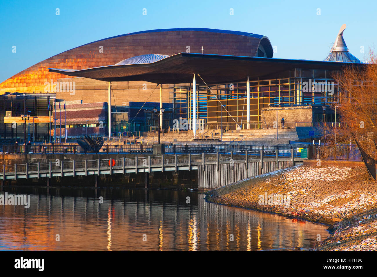 National Assembly for Wales, The Senedd, Cardiff Bay, Wales, UK Stock Photo
