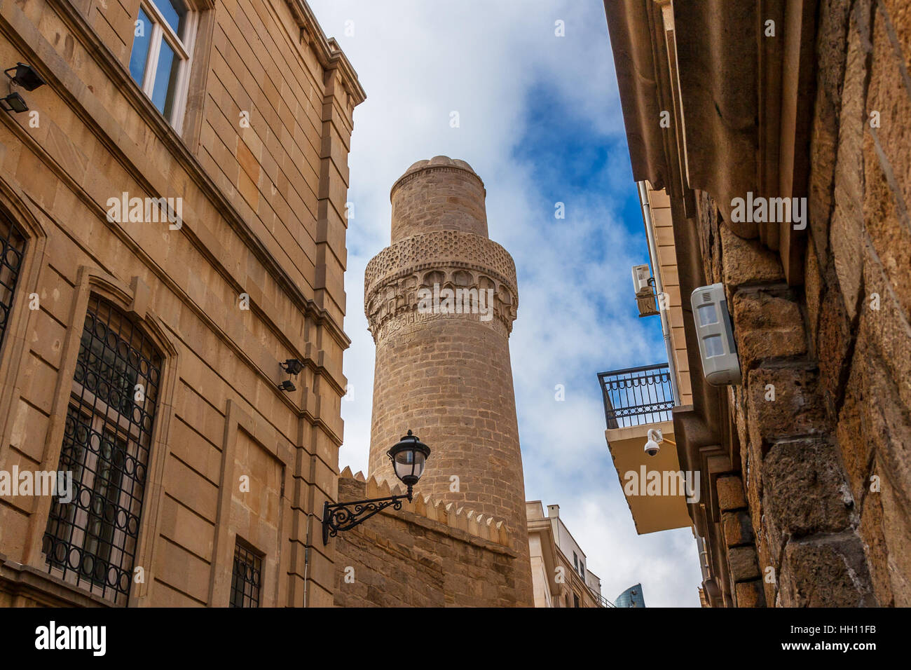 Old town. Panoramic view of Baku, capital of Azerbaijan. Stock Photo