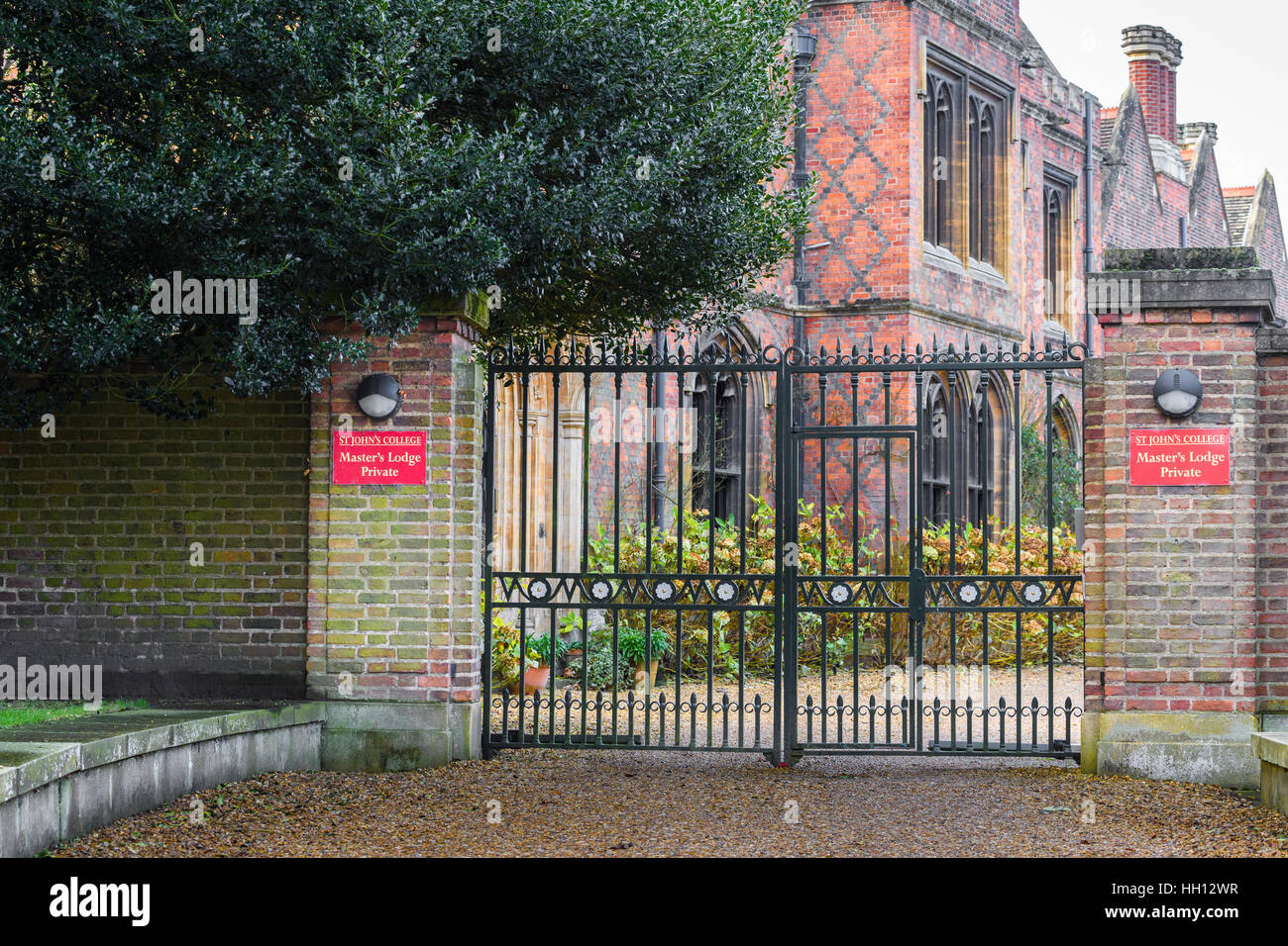 St John's college at the university of Cambridge, England. Stock Photo