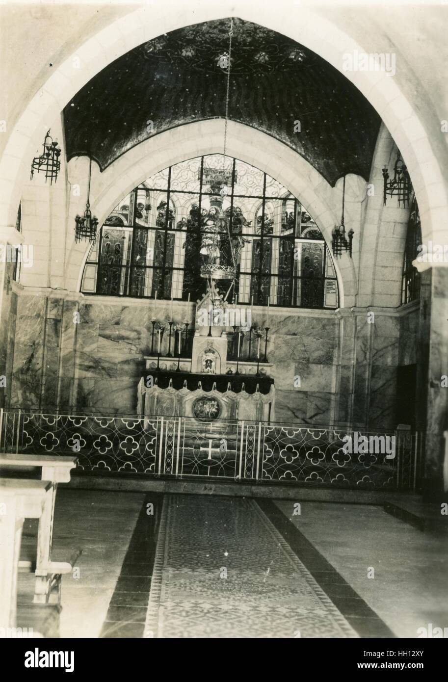 church of the flagellation jerusalem, Jerusalem, Palestine, Israel, 1946, Stock Photo