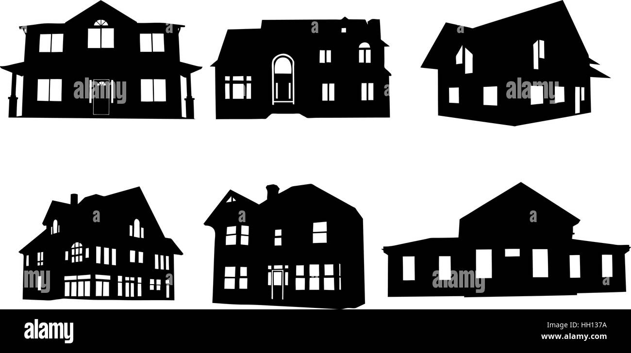 set of different houses isolated Stock Vector Image & Art - Alamy