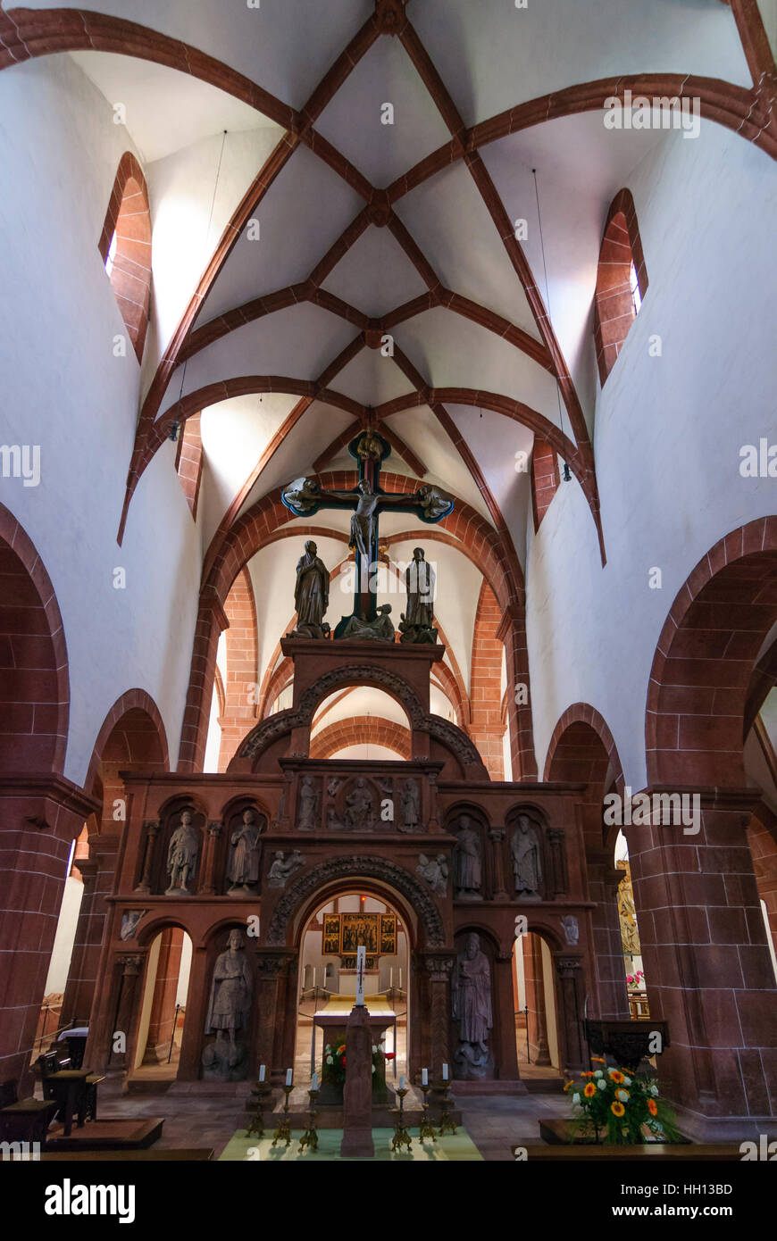 Wechselburg: Abbey church; Pulpit choir screen, , Sachsen, Saxony, Germany Stock Photo