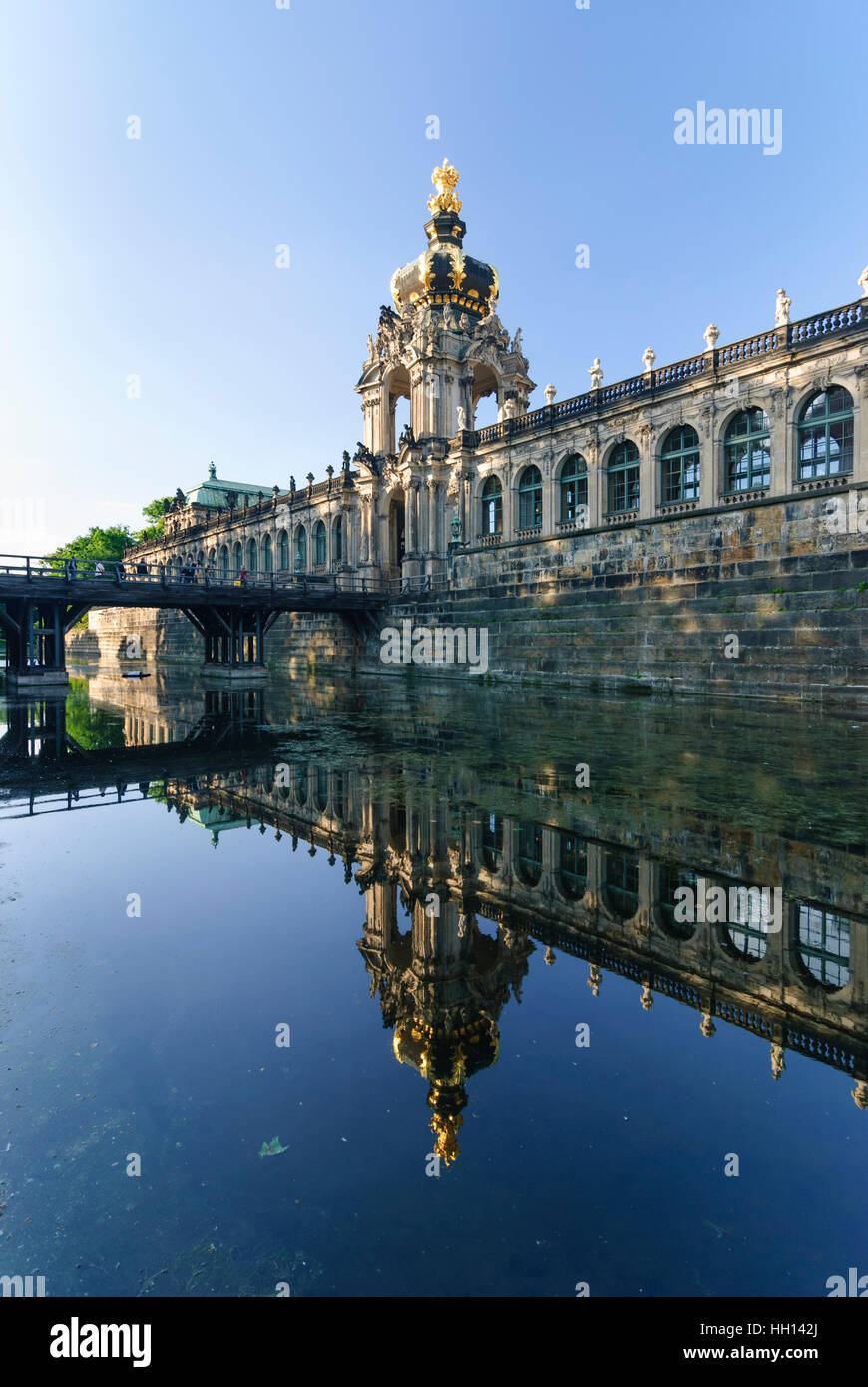Dresden: Zwinger: crown gate, , Sachsen, Saxony, Germany Stock Photo