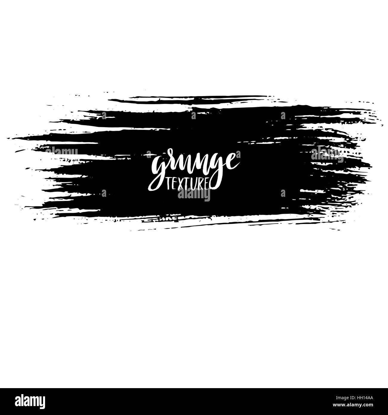 Black ink vector brush strokes isolated on white background. Vector ...