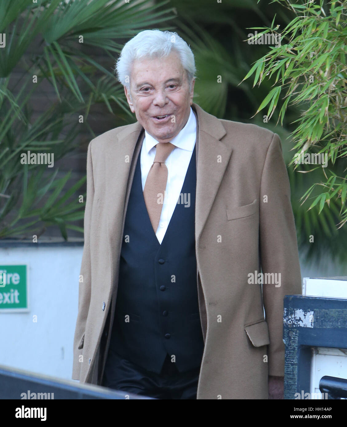Lionel Blair outside ITV Studios Featuring: Lionel Blair Where: London