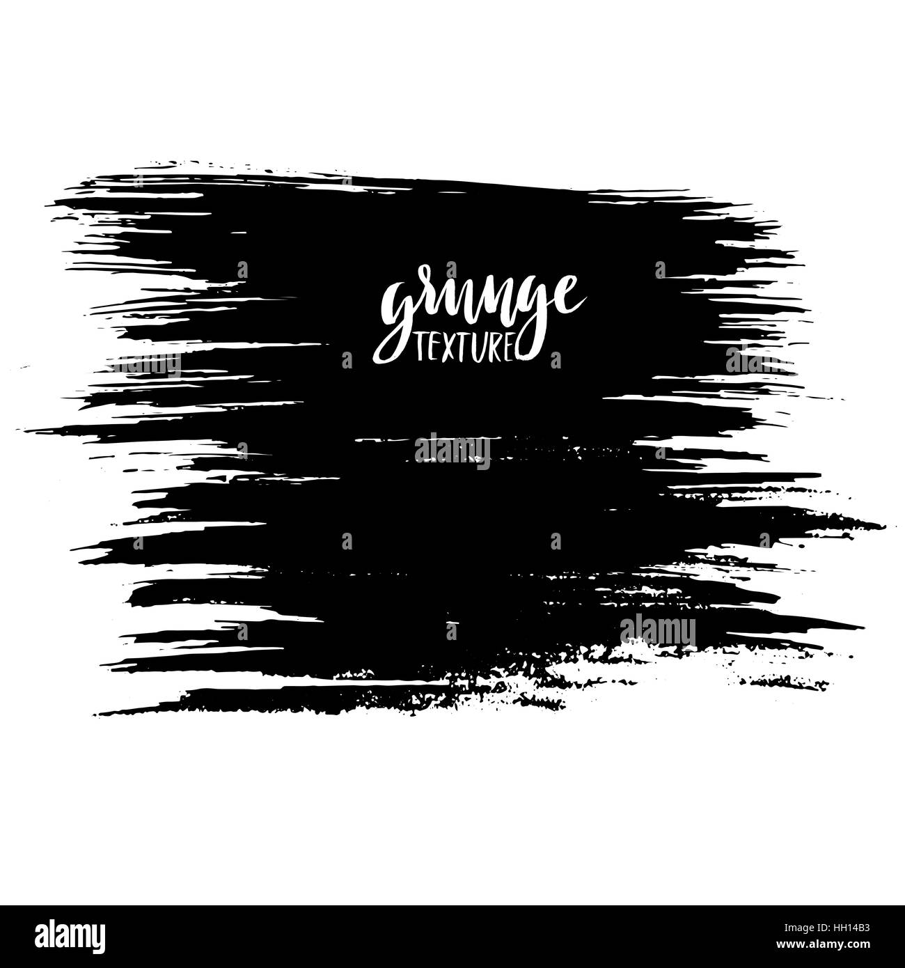 Black ink vector brush strokes isolated on white background. Vector ...
