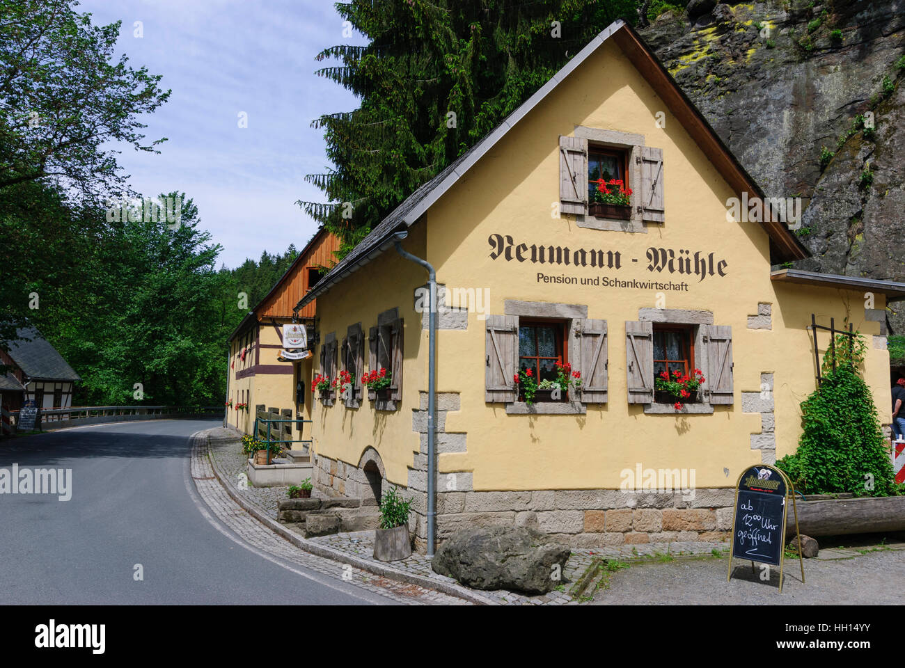 Kirnitzschtal: Inn Neumann's mill, Sächsische Schweiz, Saxon Switzerland,  Sachsen, Saxony, Germany Stock Photo - Alamy