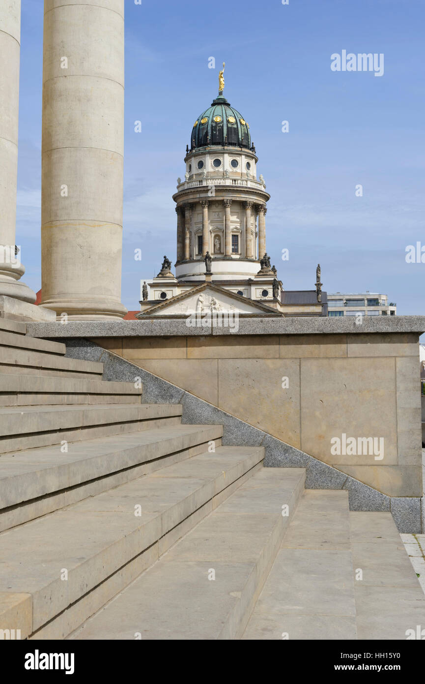 The dome of the French Church in Gendarmenmarkt, Berlin, Germany. Stock Photo
