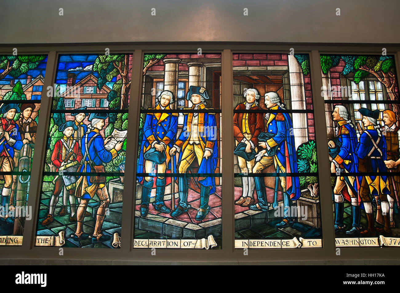 Stained glass window mount vernon hires stock photography and images