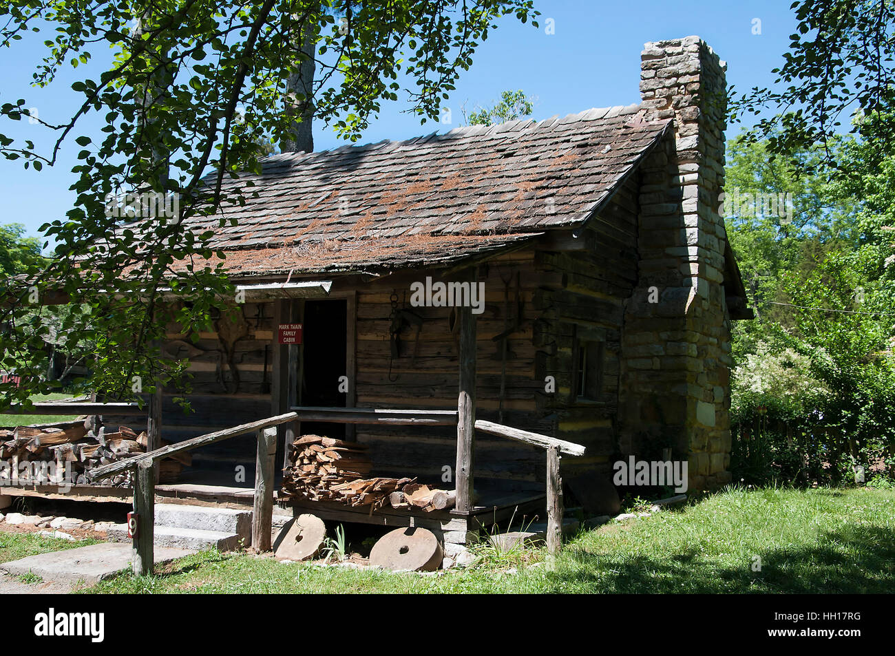Artifacts and buildings at the Museum of Appalachia in Clinton Tennessee USA Stock Photo Alamy