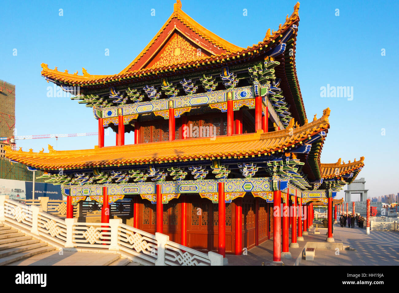 Chinese temple, Yinchuan, Ningxia, China Stock Photo
