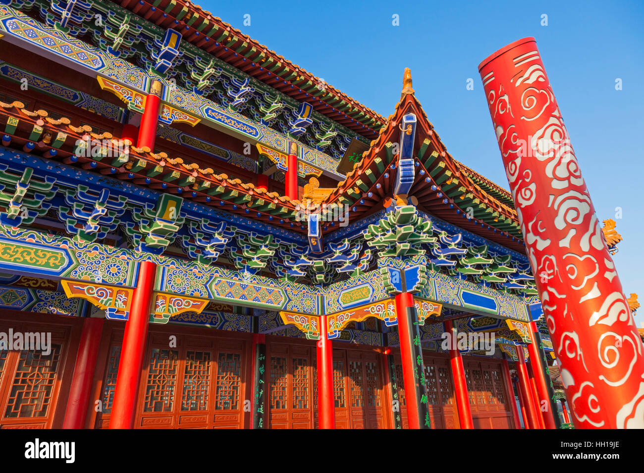 Chinese temple, Yinchuan, Ningxia, China Stock Photo Alamy