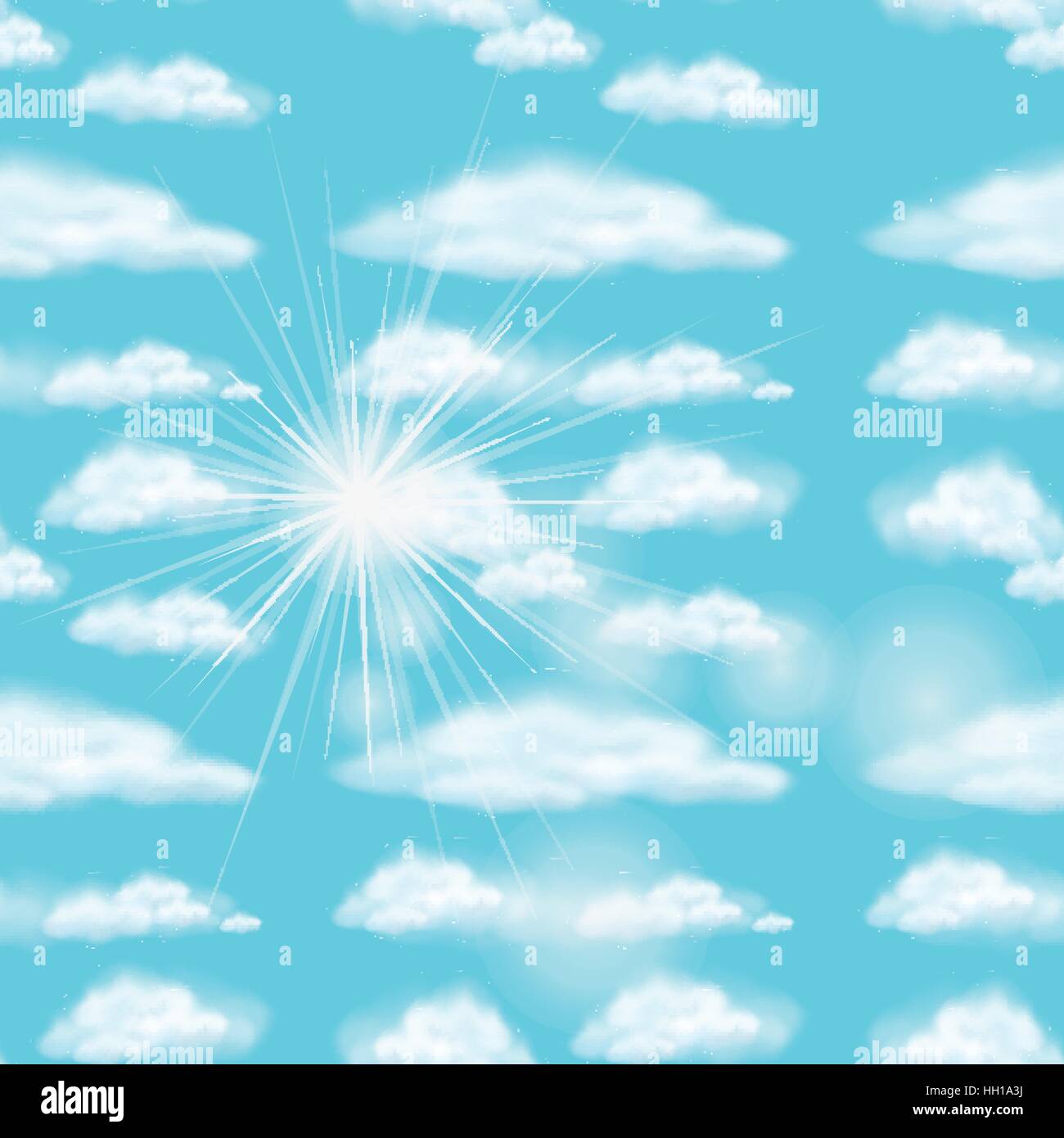 Background design with blue sky illustration Stock Vector Image & Art ...