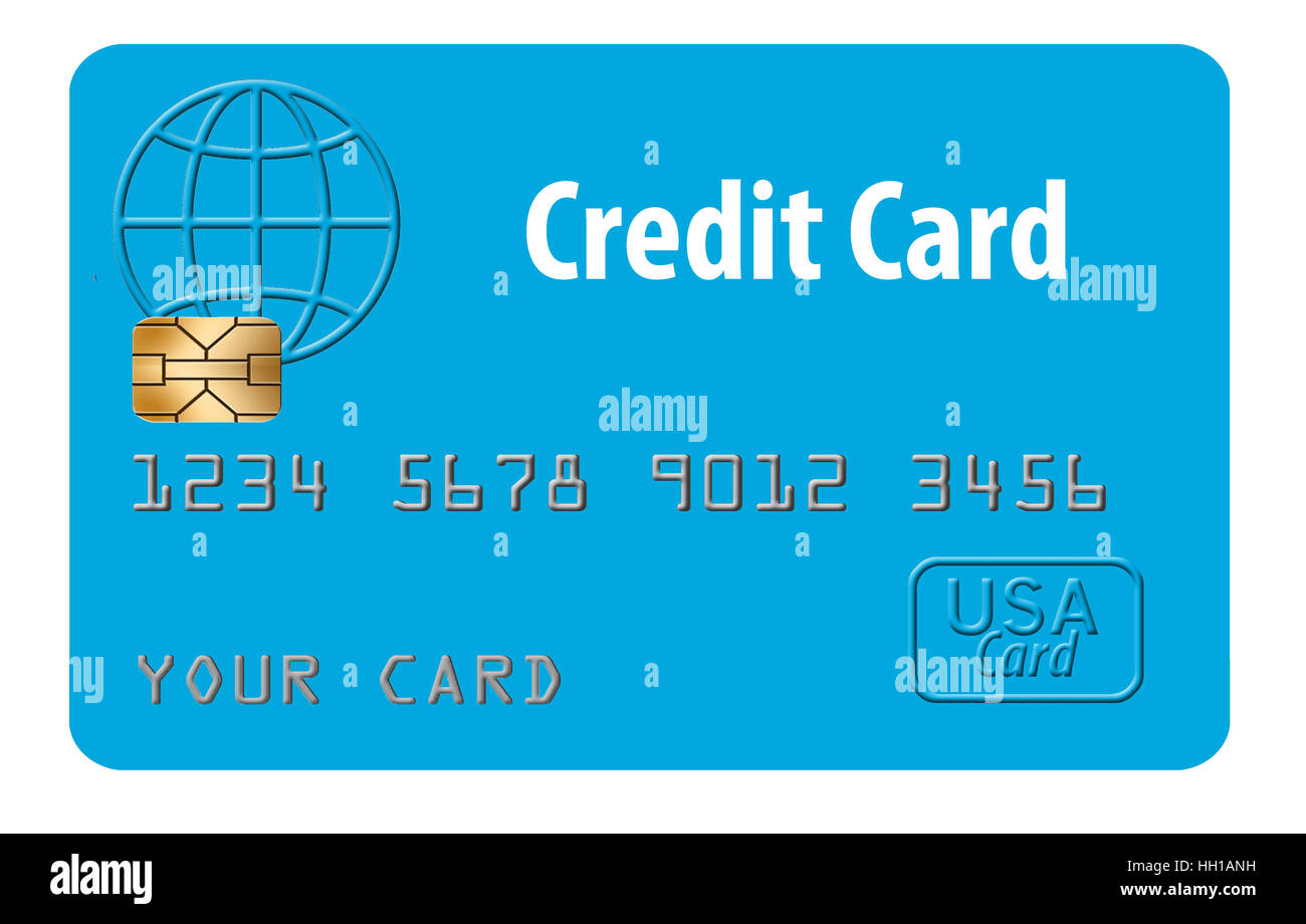 Credit card isolated on white background Stock Photo - Alamy
