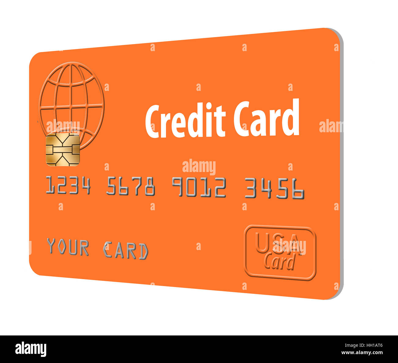 Credit card isolated on white background Stock Photo - Alamy