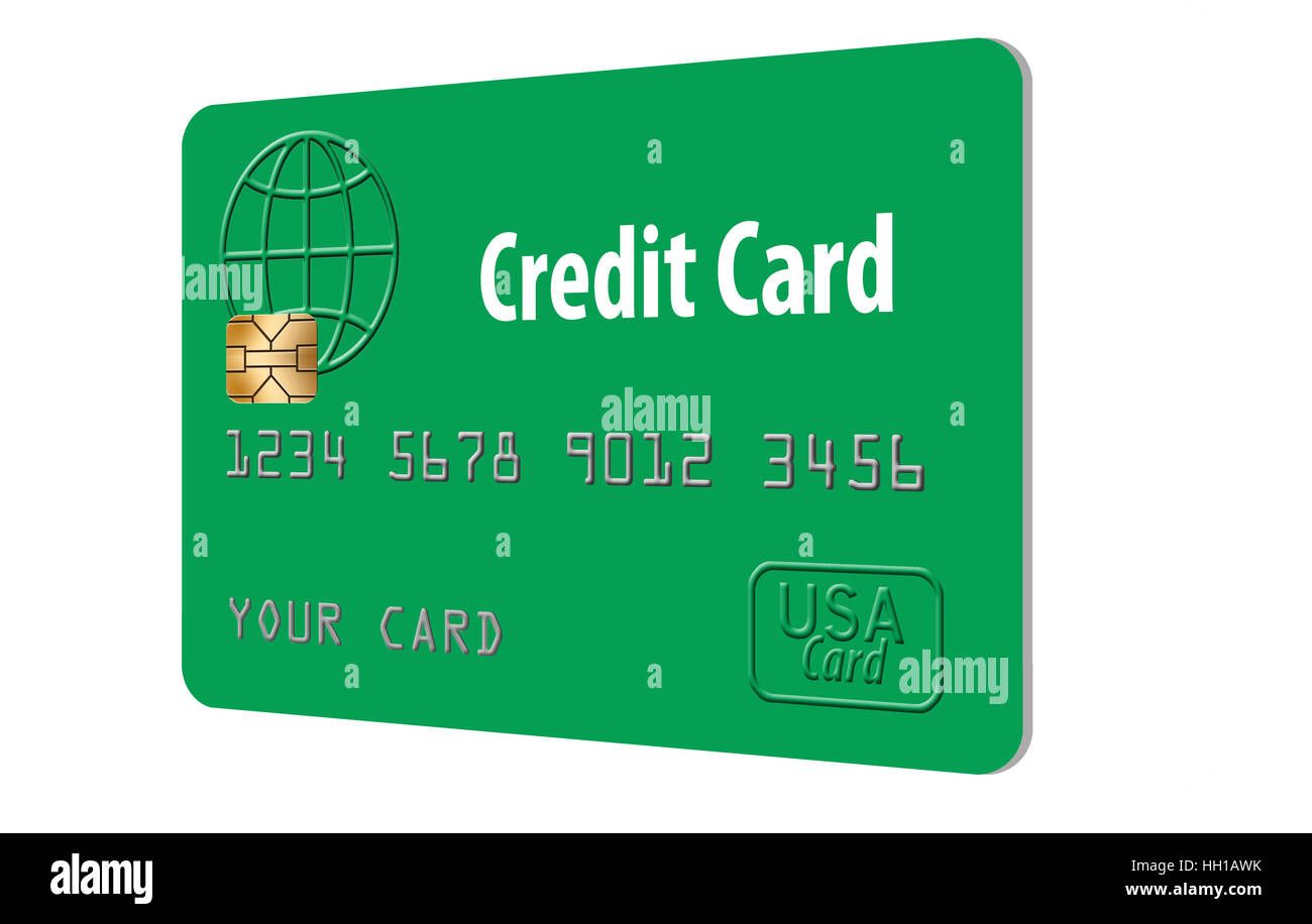 Credit card isolated on white background Stock Photo - Alamy