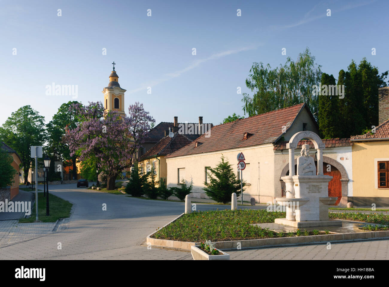 Süttö: village church, , Komarom-Esztergom, Hungary Stock Photo