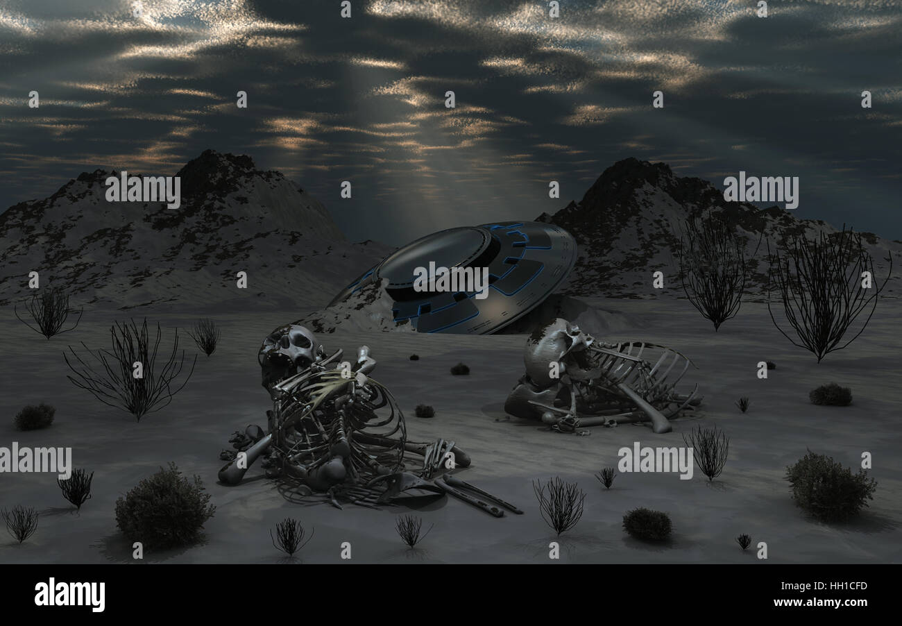 Alien Death Scene Stock Photo - Alamy