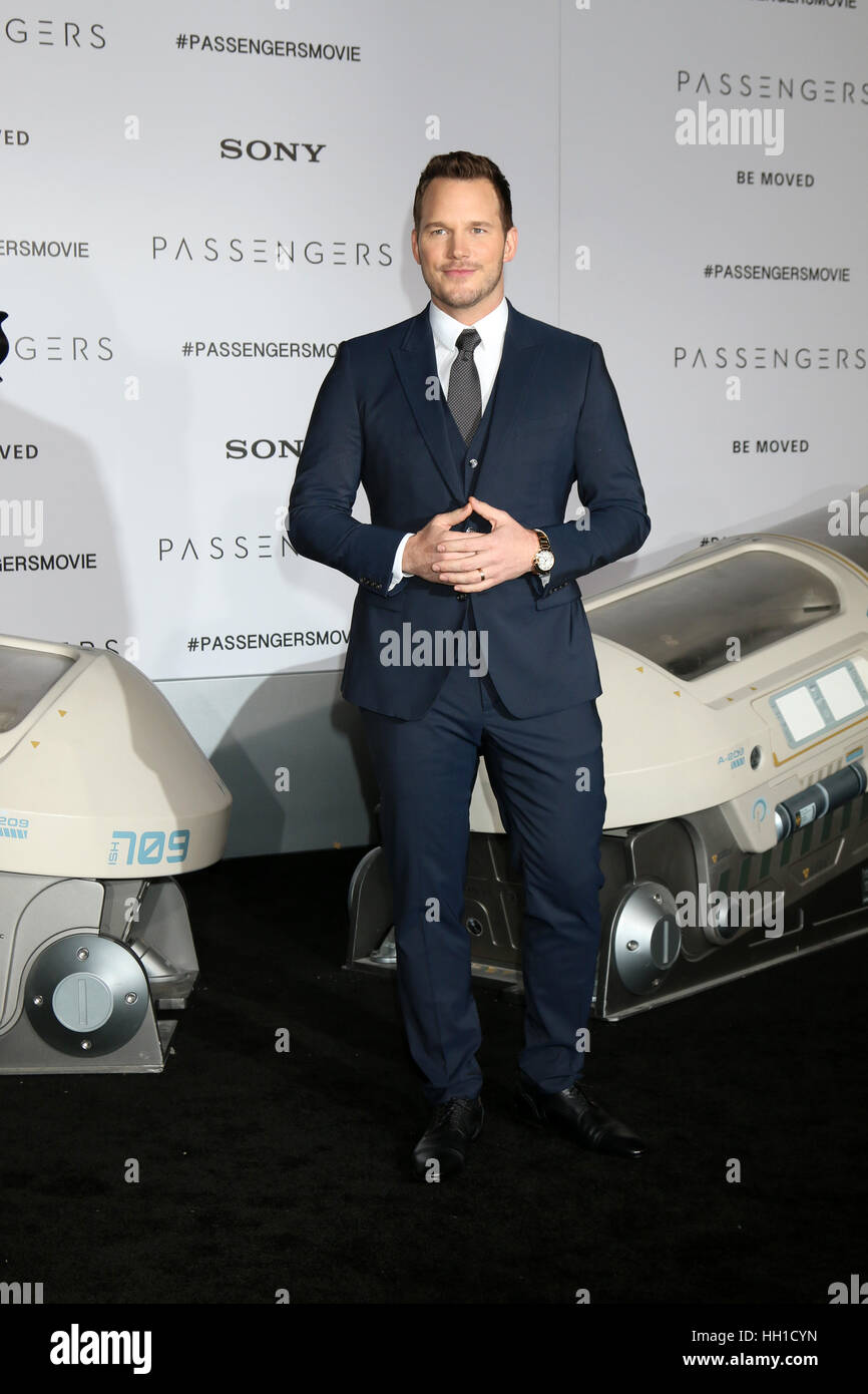 'Passengers' Premiere at the Village Theater - Arrivals  Featuring: Chris Pratt Where: Westwood, California, United States When: 15 Dec 2016 Stock Photo