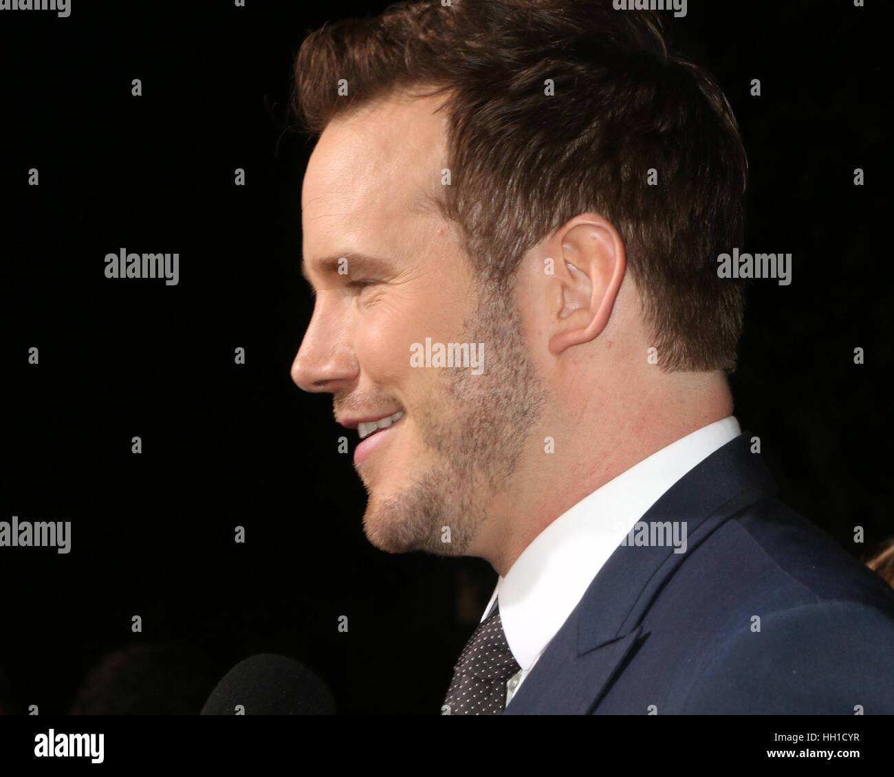 'Passengers' Premiere at the Village Theater - Arrivals  Featuring: Chris Pratt Where: Westwood, California, United States When: 15 Dec 2016 Stock Photo