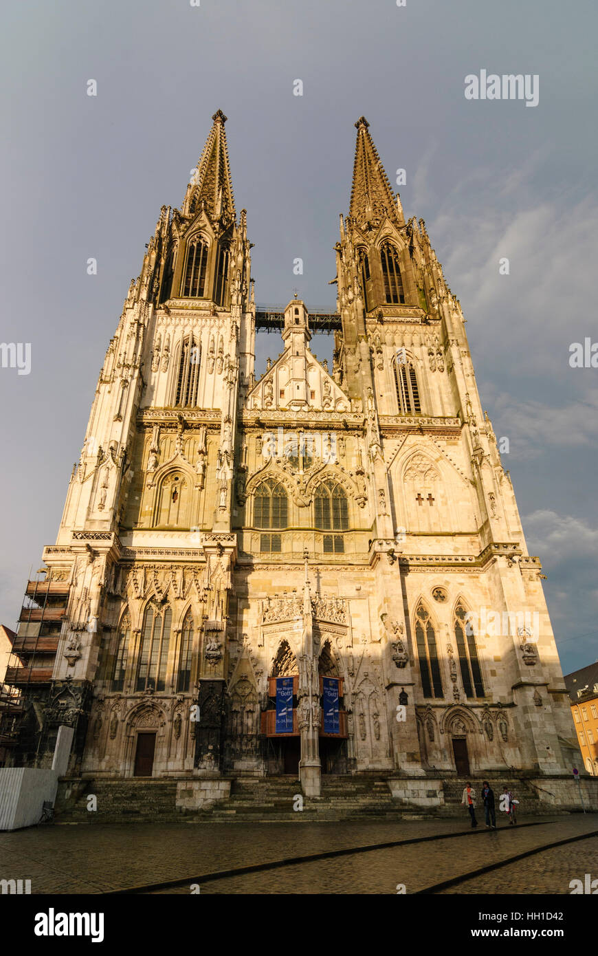 Regensburg: cathedral, Oberpfalz, Upper Palatinate, Bayern, Bavaria, Germany Stock Photo