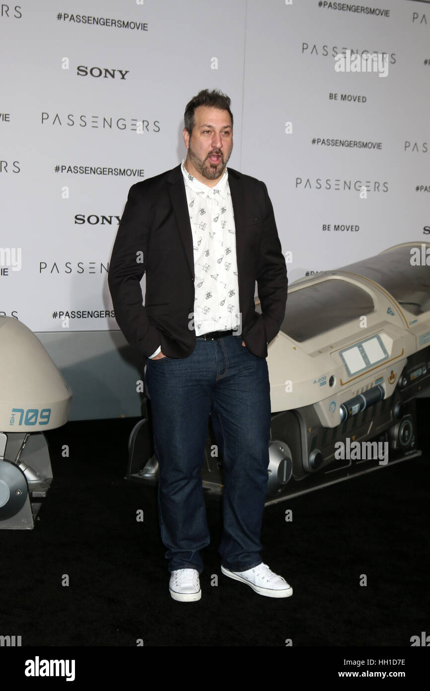 'Passengers' Premiere at the Village Theater - Arrivals  Featuring: Joey Fatone Where: Westwood, California, United States When: 15 Dec 2016 Stock Photo