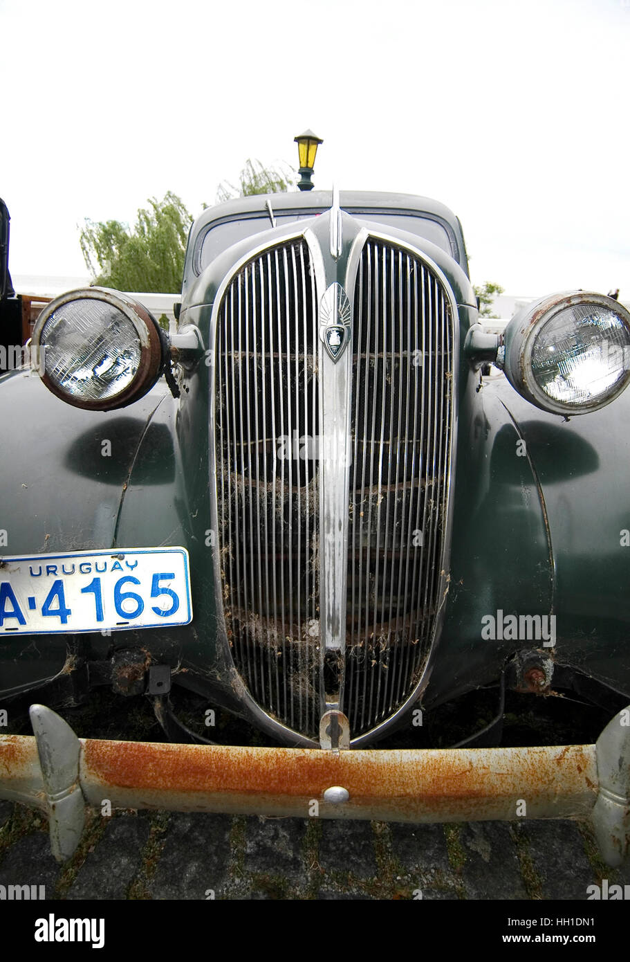 Vintage car in Colonia, Uruguay Stock Photo