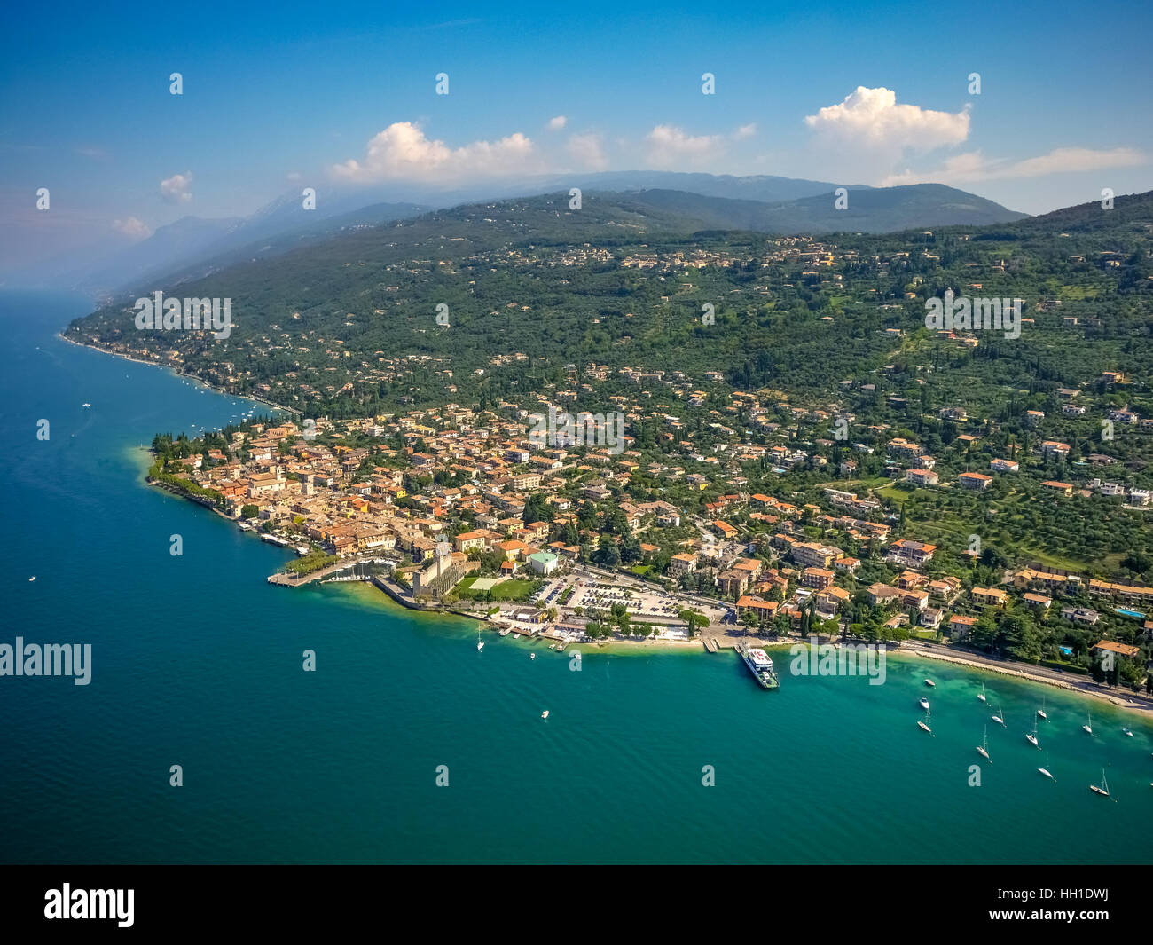 Torri del Benaco, Lake Garda, Veneto, Italy Stock Photo