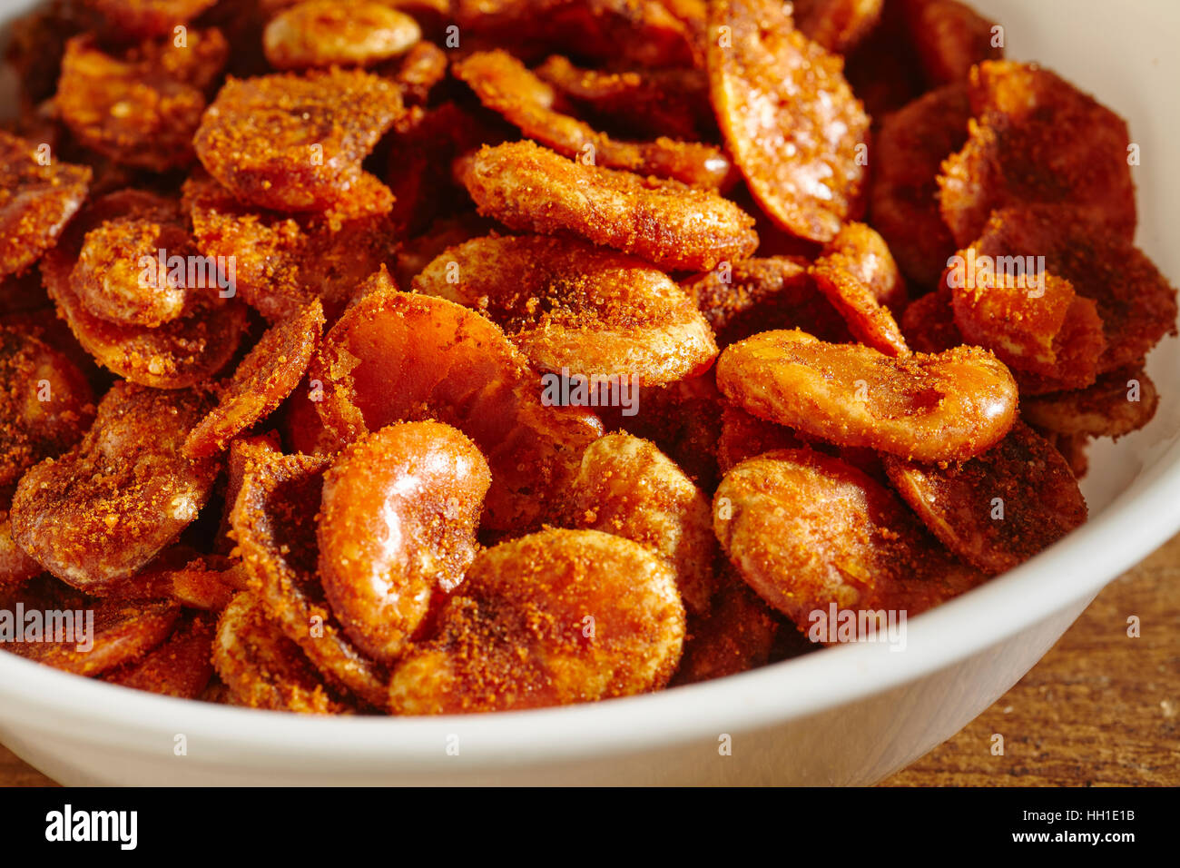 Havas, Mexican spiced, dried lima beans Stock Photo