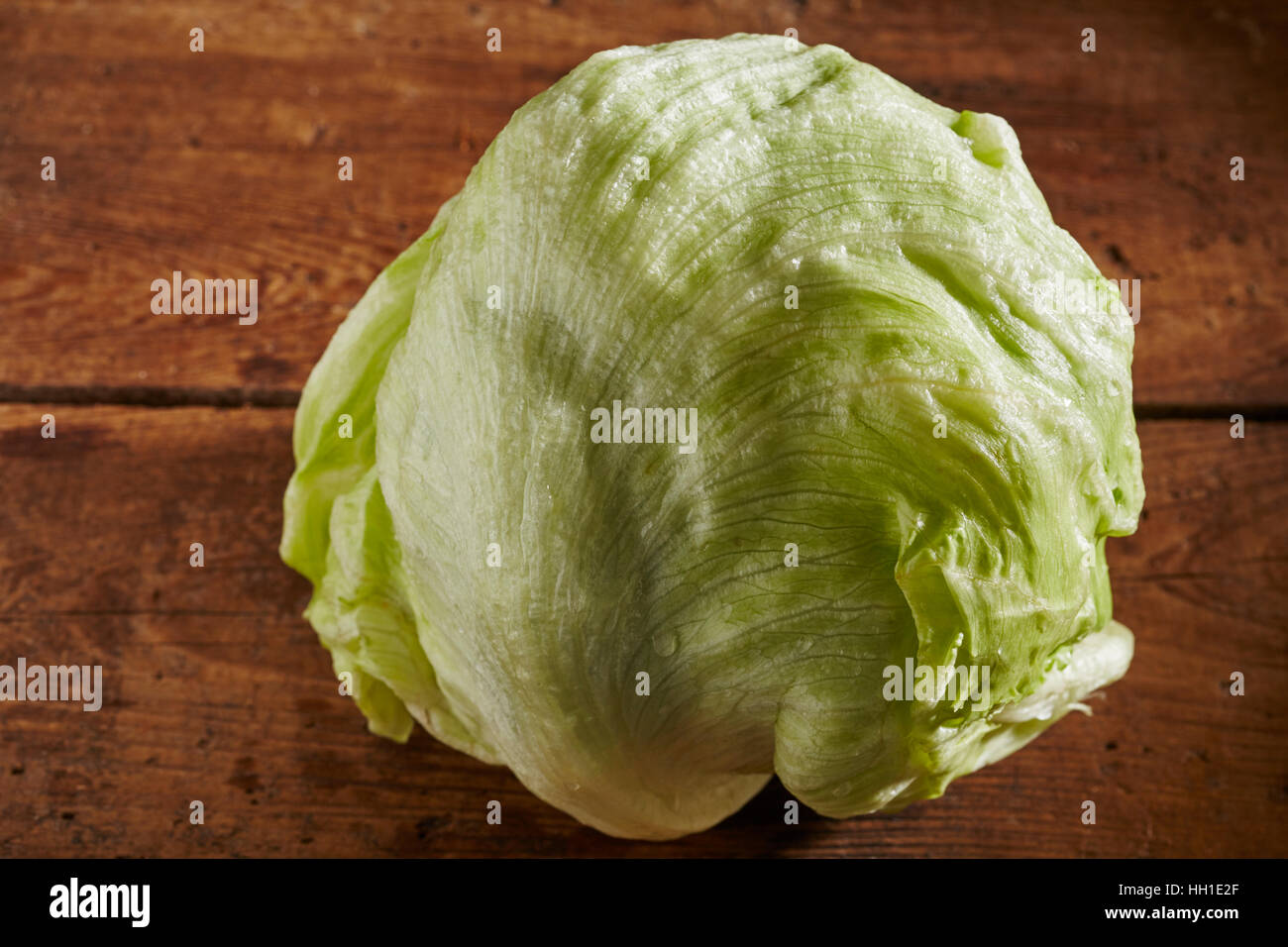 A head of iceberg lettuce Stock Photo Alamy