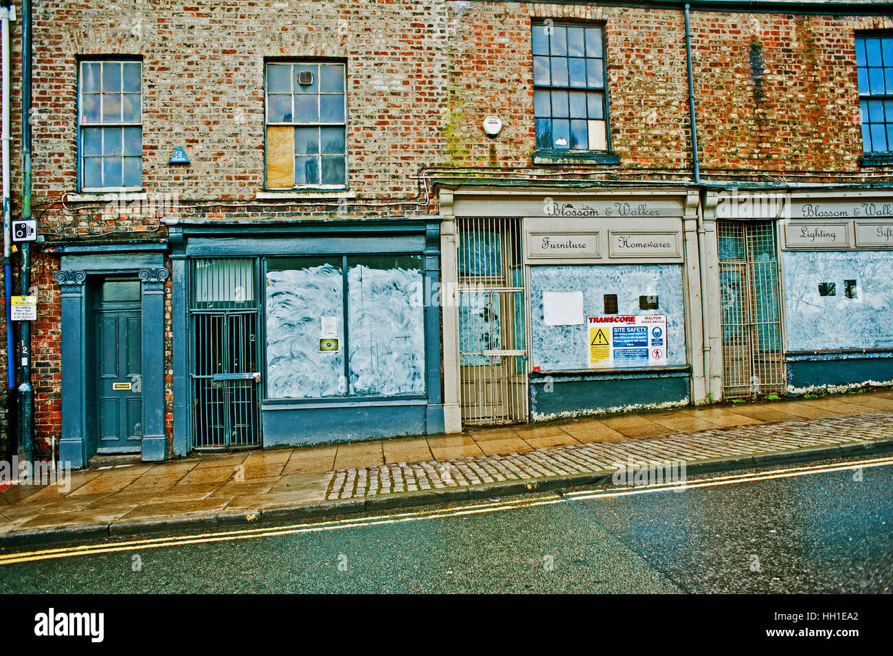 Closed Shops, Lord Mayors Walk, York Stock Photo