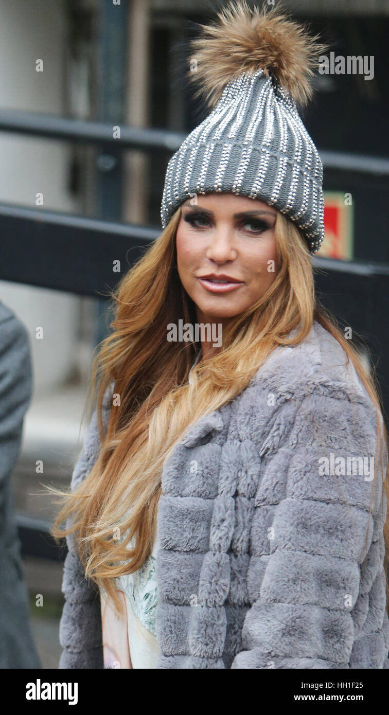 Katie Price outside ITV Studios Featuring Katie Price Where London